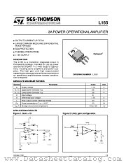 L165V datasheet pdf SGS Thomson Microelectronics