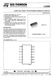 L3280AB datasheet pdf SGS Thomson Microelectronics
