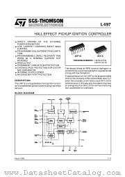 L497B datasheet pdf SGS Thomson Microelectronics