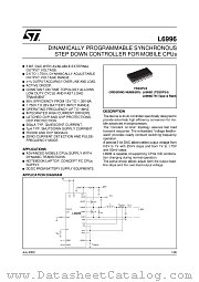 L6996D datasheet pdf SGS Thomson Microelectronics