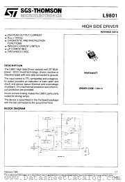 L9801 datasheet pdf SGS Thomson Microelectronics