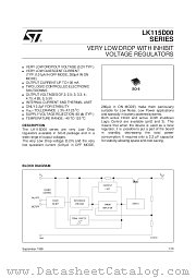 LK115D00 datasheet pdf SGS Thomson Microelectronics