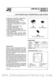 LM358AD datasheet pdf SGS Thomson Microelectronics