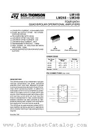 LM348D datasheet pdf SGS Thomson Microelectronics