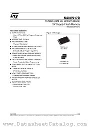 M29W017D70ZA1T datasheet pdf SGS Thomson Microelectronics