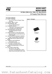 M29W160EB90ZA6 datasheet pdf SGS Thomson Microelectronics