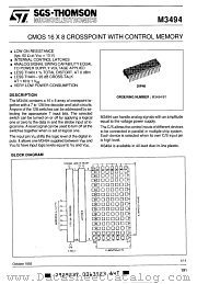 M3494B2 datasheet pdf SGS Thomson Microelectronics