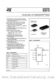 M48T18-120MH1 datasheet pdf SGS Thomson Microelectronics