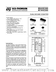 M54HC390F1R datasheet pdf SGS Thomson Microelectronics