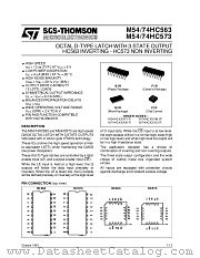 M54HC563M1R datasheet pdf SGS Thomson Microelectronics