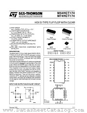 M54HCT174F1R datasheet pdf SGS Thomson Microelectronics