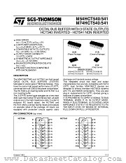 M54HCT540F1R datasheet pdf SGS Thomson Microelectronics