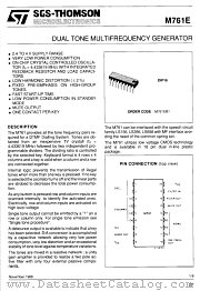 M761EB1 datasheet pdf SGS Thomson Microelectronics