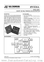 RIVA128 datasheet pdf SGS Thomson Microelectronics