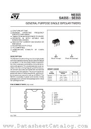 SE555N datasheet pdf SGS Thomson Microelectronics