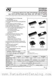 ST72T331N4 datasheet pdf SGS Thomson Microelectronics