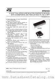 ST92T163N4B1 datasheet pdf SGS Thomson Microelectronics