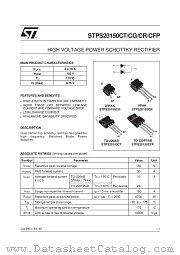 STPS20150CFP datasheet pdf SGS Thomson Microelectronics