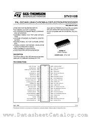 STV2110B datasheet pdf SGS Thomson Microelectronics