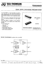 TDA3420 datasheet pdf SGS Thomson Microelectronics