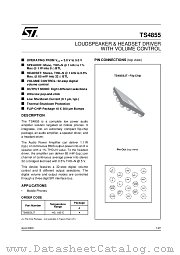 TS4855IJT datasheet pdf SGS Thomson Microelectronics