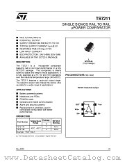 TS7211 datasheet pdf SGS Thomson Microelectronics