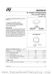 XSD57030-01 datasheet pdf SGS Thomson Microelectronics