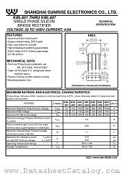 KBL403 datasheet pdf Shanghai Sunrise Electronics
