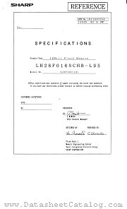 LH28F016SCHR-L95 datasheet pdf SHARP