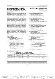LH28F016SCN-L95 datasheet pdf SHARP
