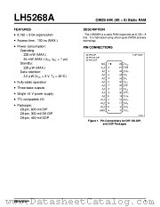LH5268AD-10LL datasheet pdf SHARP