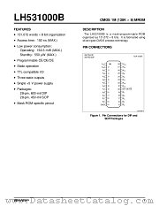 LH531000BD datasheet pdf SHARP