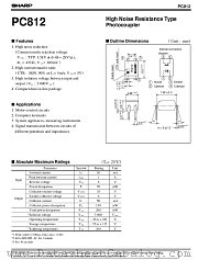 PC812C datasheet pdf SHARP