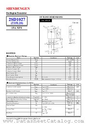 2SD1027 datasheet pdf Shindengen