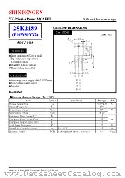 2SK2189 datasheet pdf Shindengen