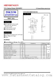 2SK2190 datasheet pdf Shindengen