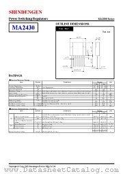 MA2430 datasheet pdf Shindengen