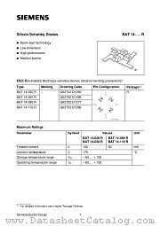 BAT14-020R datasheet pdf Siemens