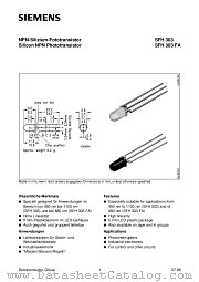SFH303-4 datasheet pdf Siemens