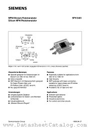 SFH3401 datasheet pdf Siemens