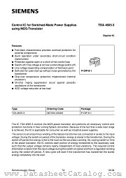 TDA4605-3 datasheet pdf Siemens