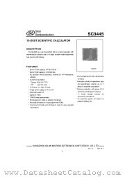 SC3445 datasheet pdf Silan Semiconductors