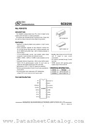 SC9256S datasheet pdf Silan Semiconductors