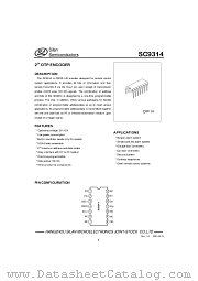 SC9314 datasheet pdf Silan Semiconductors