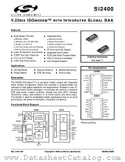 SI2400-KS datasheet pdf Silicon Laboratories