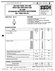 SPD1192 datasheet pdf Solid State Devices Inc