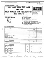 SFT1016 datasheet pdf Solid State Devices Inc