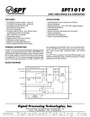 SPT1019AIN datasheet pdf SPT Signal Processing Technologies