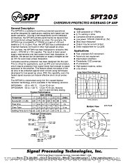 SPT205AMH datasheet pdf SPT Signal Processing Technologies