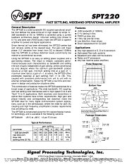 SPT220AIH datasheet pdf SPT Signal Processing Technologies